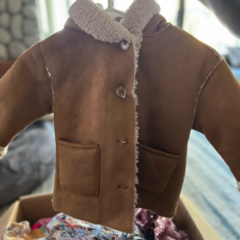 Beautiful reversible jacket .